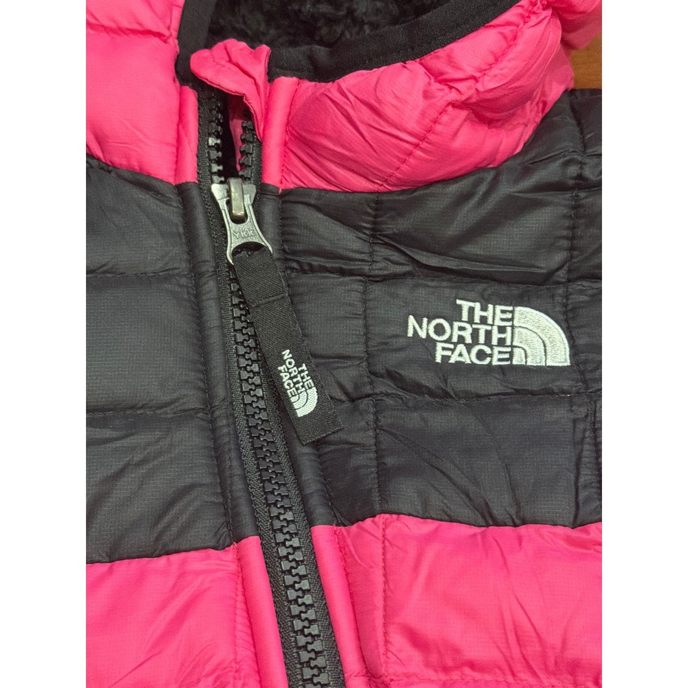 The North Face‎ Infant Fleece Lined Puffer Bunting Snowsuit Pink 12-18M - Picture 11 of 11